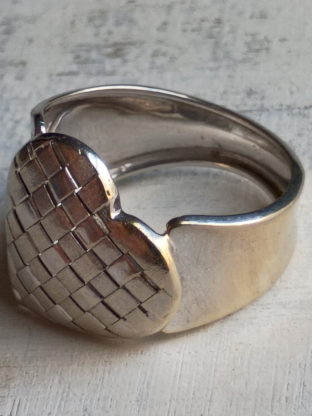 Solid 14k Wht Gold Milor Ring - Picture 3 of 10